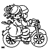 coloriage moments precieux les amoureux en moto